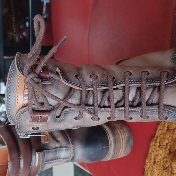 Pikolinos San Sebastian Dark Gray Combat Boots size 39 US 8-8.5 - Picture 5 of 7